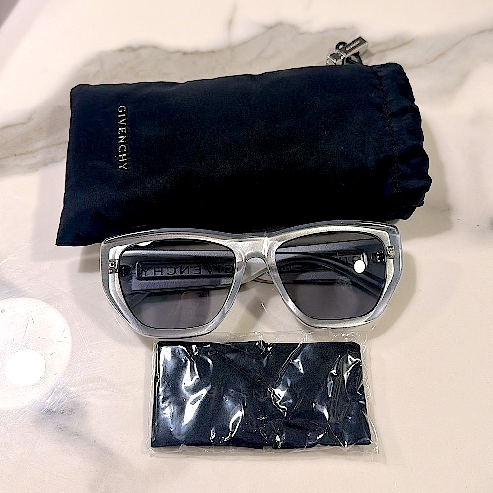 Givenchy Silver Designer Sunglasses